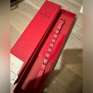 Valentino leather bracelet